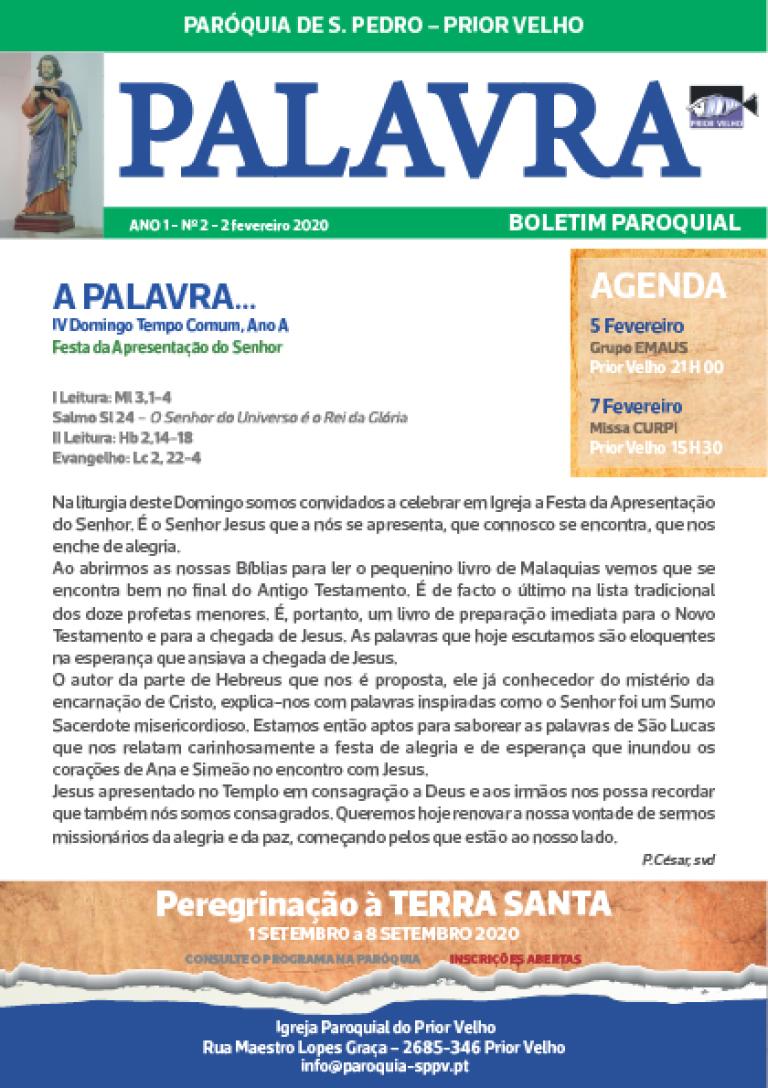 Boletim paroquial Nº 2