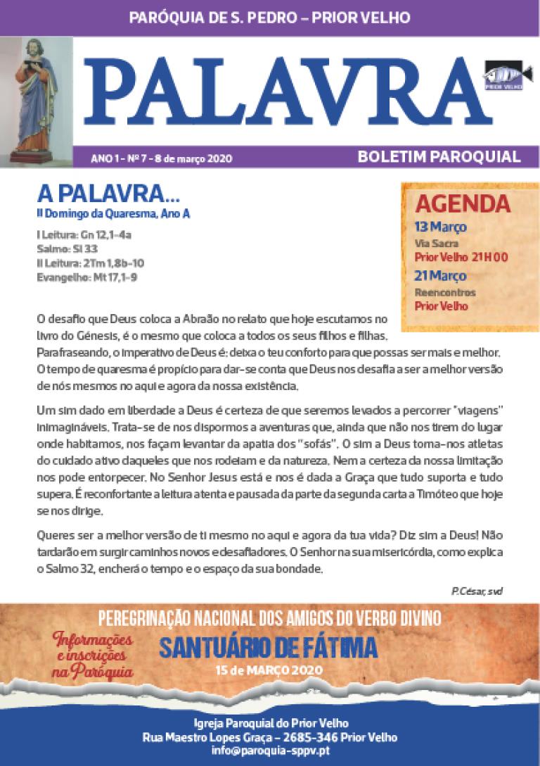 Boletim paroquial Nº 7